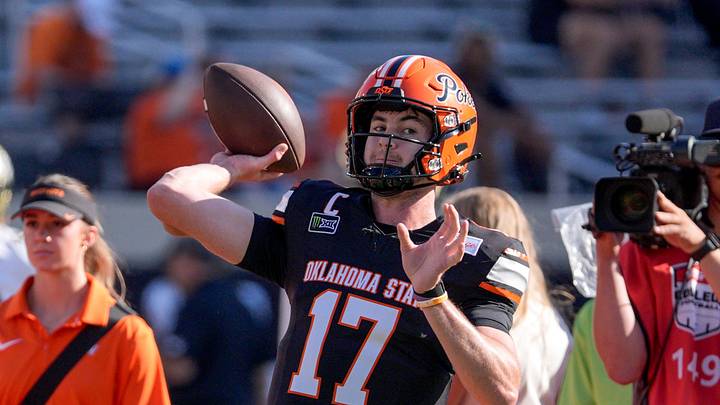 Oklahoma State quarterback Drew Mestemaker is emerging as a potential top-10 pick in the 2027 NFL Draft, but questions remain about his NFL readiness.