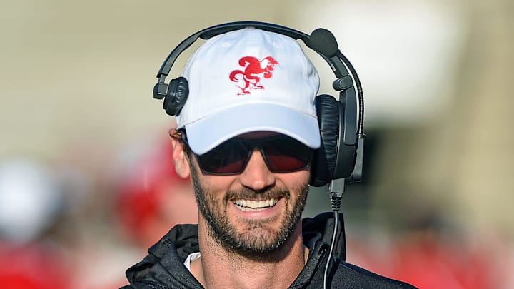 Jacksonville State Offensive Coordinator Clint Trickett walks the field during spring football action in Jacksonville, Alabama April 17, 2025. (Dave Hyatt / Hyatt Media LLC) Jacksonville State Offensive Coordinator Clint Trickett walks the field during spring football action in Jacksonville, Alabama April 17, 2025. (Dave Hyatt / Hyatt Media LLC)