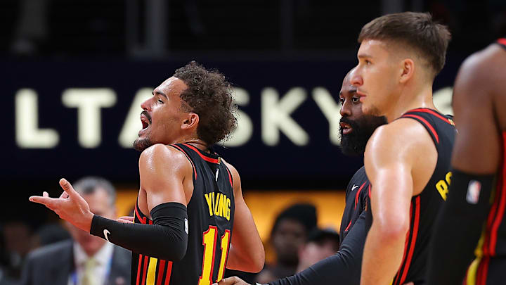 Atlanta Hawks guards Trae Young and Bogdan Bogdanovic