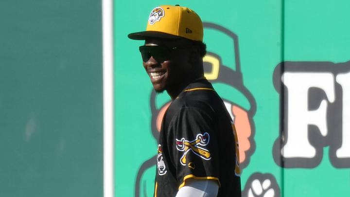 Erie SeaWolves outfielder Zyhir Hope competes during an Eastern League baseball game against the Altoona Curve at UPMC Park in Erie, Pa., on Aug. 4, 2026.