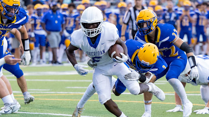 Sheridan and running back Isaiah Stephens are taking on Rogers on Thursday night in a televised matchup. Sheridan and running back Isaiah Stephens are taking on Rogers on Thursday night in a televised matchup.