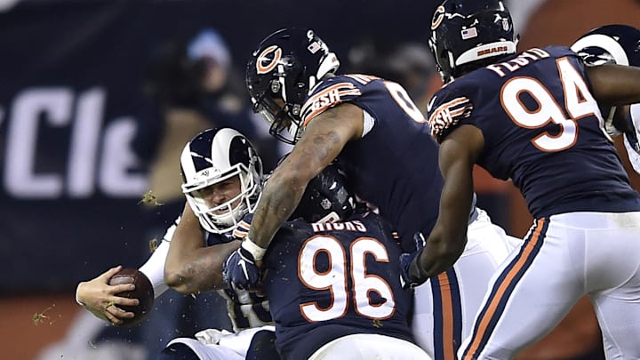 Akiem Hicks and Co. maul Jared Goff, the quarterback for the 25th greatest team of this century, according to ESPN's list. Akiem Hicks and Co. maul Jared Goff, the quarterback for the 25th greatest team of this century, according to ESPN's list.