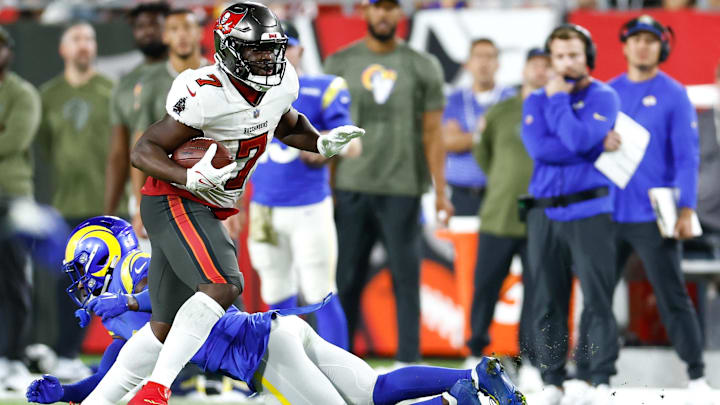 Tampa Bay Buccaneers running back Leonard Fournette.