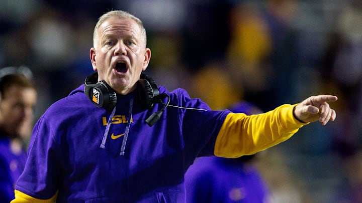 LSU is yet to win a Week 1 game under Brian Kelly's leadership. LSU is yet to win a Week 1 game under Brian Kelly's leadership.