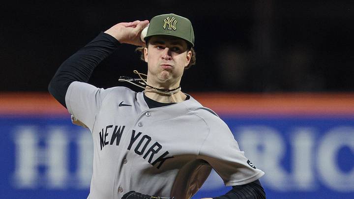 May 15, 2026; New York City, New York, USA; New York Yankees pitcher Cam Schlittler (31) delivers a pitch during the fourth inning against the New York Mets at Citi Field. Mandatory Credit: Vincent Carchietta-Imagn Images May 15, 2026; New York City, New York, USA; New York Yankees pitcher Cam Schlittler (31) delivers a pitch during the fourth inning against the New York Mets at Citi Field. Mandatory Credit: Vincent Carchietta-Imagn Images
