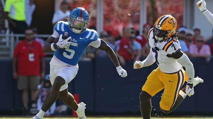 Mississippi Rebels running back Kewan Lacy runs the ball. Mandatory Credit: Petre Thomas-Imagn Images Mississippi Rebels running back Kewan Lacy runs the ball. Mandatory Credit: Petre Thomas-Imagn Images