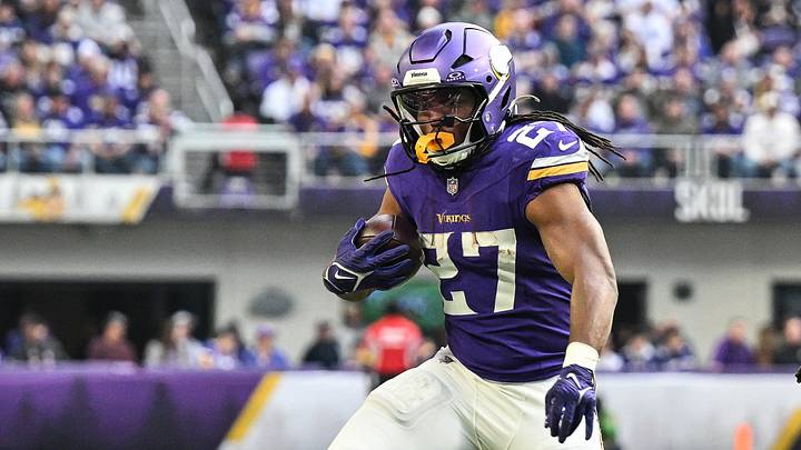 Minnesota Vikings running back Jordan Mason. Minnesota Vikings running back Jordan Mason.