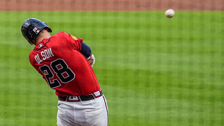 Matt Olson and the Braves are home favorites against the Marlins. Matt Olson and the Braves are home favorites against the Marlins.