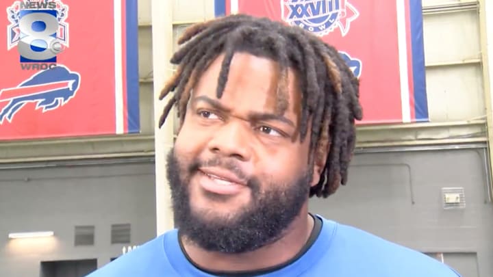 Jordan Phillips addressed the media after re-signing with the Buffalo Bills. Jordan Phillips addressed the media after re-signing with the Buffalo Bills.