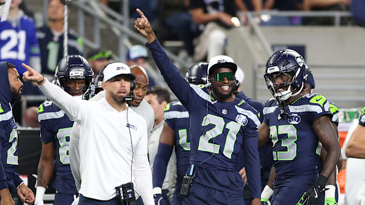 Devon Witherspoon of the Seattle Seahawks Devon Witherspoon of the Seattle Seahawks