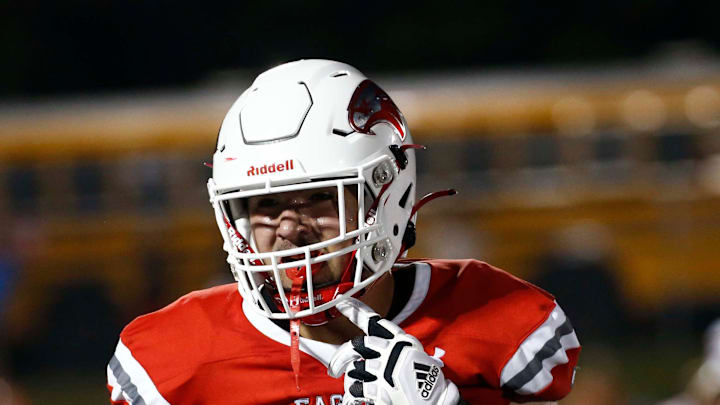 Nixa's Jackson Cantwell seen here against Webb City on August 25, 2023.