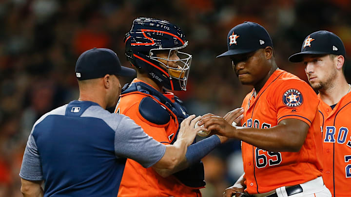 Los Angeles Angels of Anaheim v Houston Astros Los Angeles Angels of Anaheim v Houston Astros