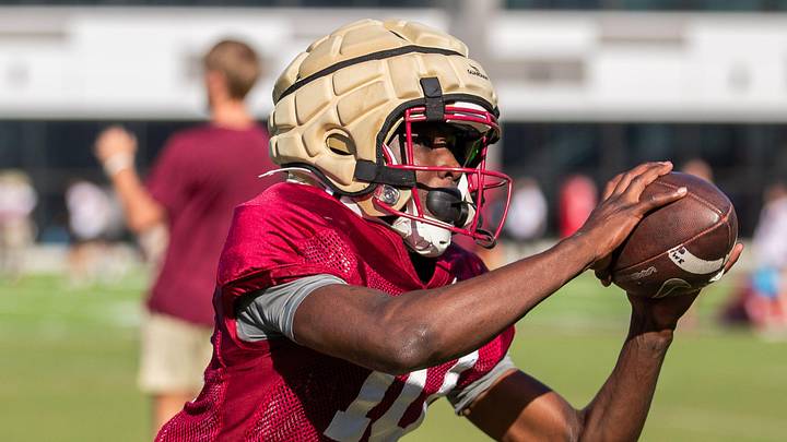 The Florida State Seminoles football team practice for the upcoming season Thursday, April 9, 2026. The Florida State Seminoles football team practice for the upcoming season Thursday, April 9, 2026.