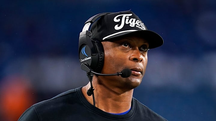 Tennessee State coach Eddie George looks on from the sidelines.