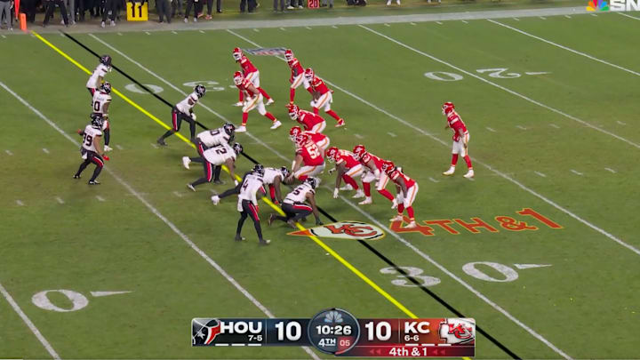 The Chiefs went for it on fourth down when they should have punted. The Chiefs went for it on fourth down when they should have punted.