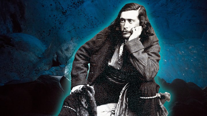 Robert Kennicott, pictured against Alaska’s Kennicott Glacier, was a key figure in the Smithsonian’s formative years.