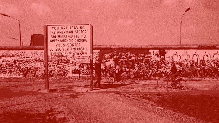 The Berlin Wall was a symbol of the Cold War from 1961 to 1989.