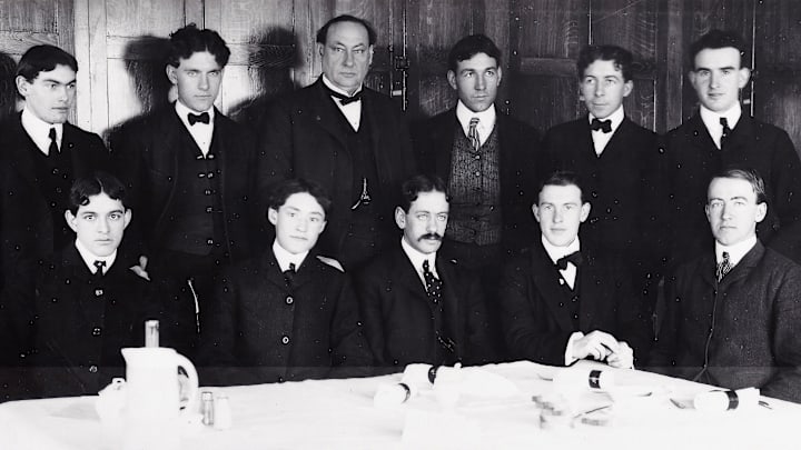 Harvey Washington Wiley (back row, second from left) and the young volunteers of the Poison Squad.
