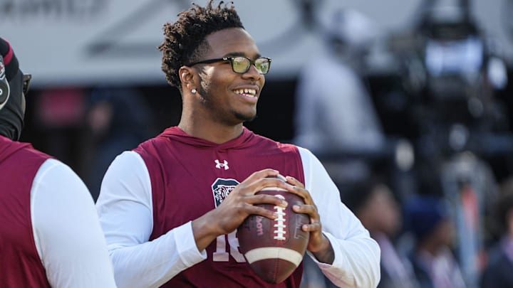 South Carolina quarterback LaNorris Sellers before the game Saturday, November 29, 2025.