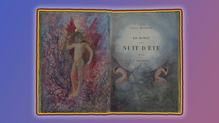 An extra-illustrated copy of 'A Midsummer Night's Dream' painted by Pinckney Marcius-Simons. An extra-illustrated copy of 'A Midsummer Night's Dream' painted by Pinckney Marcius-Simons.