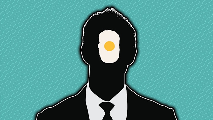 He clearly has egg on his face.