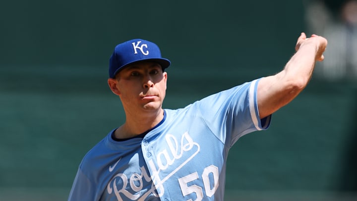 Kansas City Royals starter Kris Bubic throws a pitch against the Baltimore Orioles in 2025.