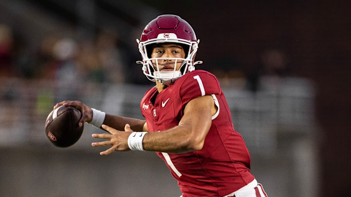 Harvard quarterback Jaden Craig (1) was named to the First Team All-Ivy after leading the Crimson to a 9-2 season.