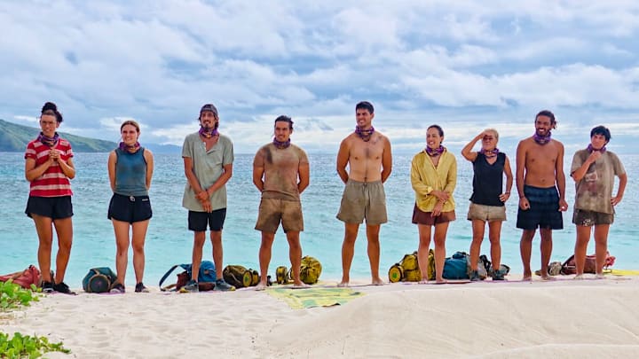 “Loyal to the Soil” – In a SURVIVOR first, castaways attempt a shocking negotiation for rice. Then, teams must have their head in the game during a tough reward challenge, on SURVIVOR, Wednesday, Nov. 20 (8:00-9:30 PM, ET/PT) on the CBS Television Network, and streaming on Paramount+ (live and on-demand for Paramount+ with SHOWTIME subscribers, or on-demand for Paramount+ Essential subscribers the day after the special airs)*. Jeff Probst serves as host and executive producer. Pictured (L-R):
