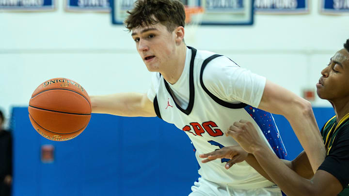 St. Paul senior Sean McMahon was one of eight players selected First-Team All-NVL for the 2025-2026 basketball season.