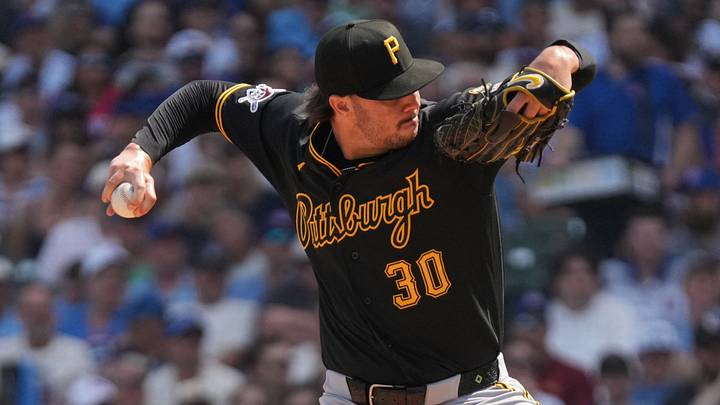 Sep 12, 2026; Chicago, Illinois, USA; Pittsburgh Pirates pitcher Paul Skenes (30) throws the ball against the Chicago Cubs during the first inning at Wrigley Field. Mandatory Credit: David Banks-Imagn Images Sep 12, 2026; Chicago, Illinois, USA; Pittsburgh Pirates pitcher Paul Skenes (30) throws the ball against the Chicago Cubs during the first inning at Wrigley Field. Mandatory Credit: David Banks-Imagn Images
