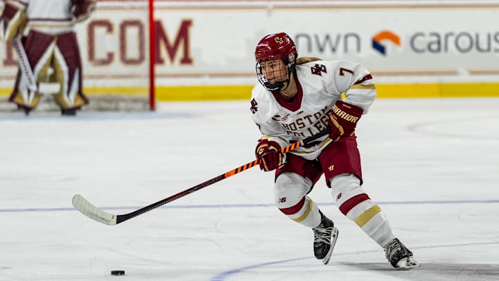Boston College senior forward Kate Ham. 