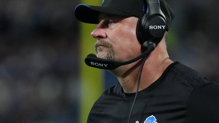 Dan Campbell and his Lions lost to the Panthers on Sunday night to fall to 2-2. Dan Campbell and his Lions lost to the Panthers on Sunday night to fall to 2-2.