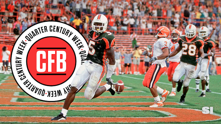 Andre Johnson was one of 38 players on the 2001 Hurricanes who were drafted by the NFL.