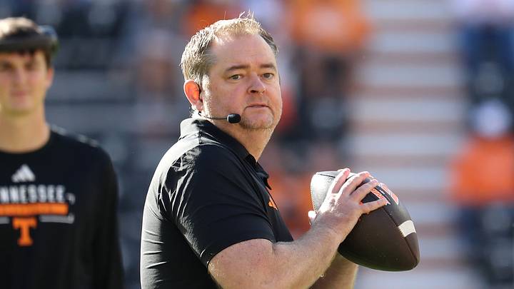 Sep 26, 2026; Knoxville, Tennessee, USA; Tennessee Volunteers head coach Josh Heupel on the field during warmups before the game against the Texas Longhorns at Neyland Stadium. Mandatory Credit: Randy Sartin-Imagn Images Sep 26, 2026; Knoxville, Tennessee, USA; Tennessee Volunteers head coach Josh Heupel on the field during warmups before the game against the Texas Longhorns at Neyland Stadium. Mandatory Credit: Randy Sartin-Imagn Images