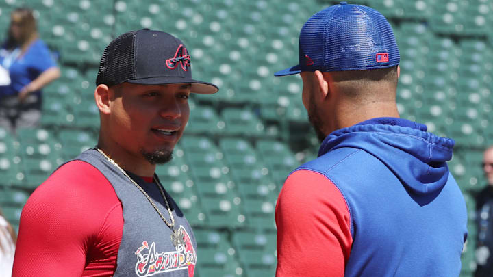 Willson y William Contreras fueron receptores de sus equipos en el mismo juego