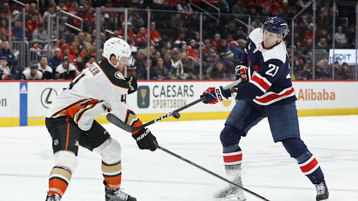 Aliaksei Protas, Washington Capitals Mandatory Credit: Geoff Burke-Imagn Images