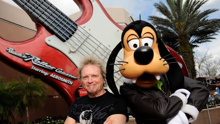 Aerosmith Drummer Joey Kramer Visits Aerosmith-Themed Roller Coaster At Disney World