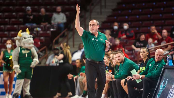 Jose Fernandez is preparing to start his 25th season as the USF women's basketball head coach.Credit: Jeff Blake-Imagn Images