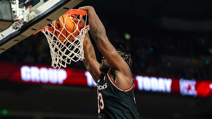 South Carolina basketball center Josh Gray
