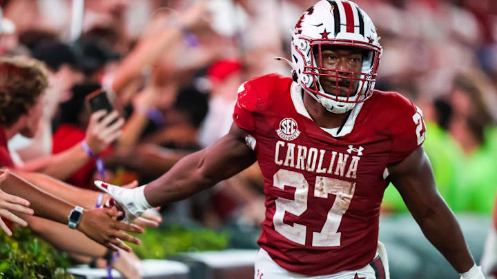 South Carolina football running back Oscar Adaway scored 2 touchdowns this past Saturday
