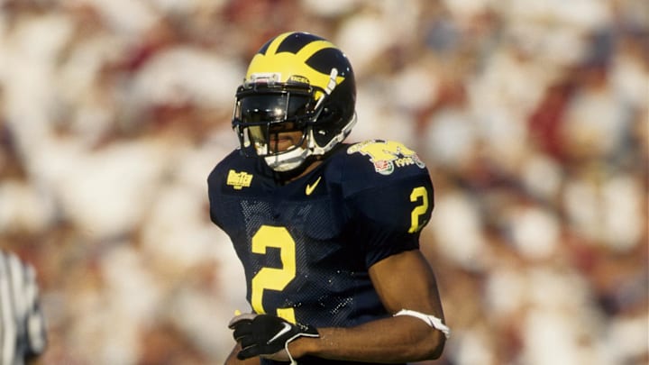 Charles Woodson's son is following in his footsteps at Michigan. Charles Woodson's son is following in his footsteps at Michigan.