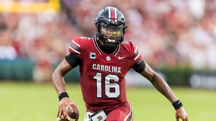 Sep 19, 2026; Columbia, South Carolina, USA; South Carolina Gamecocks quarterback LaNorris Sellers (16) scrambles against the Mississippi State Bulldogs in the second quarter at Williams-Brice Stadium. Mandatory Credit: Jeff Blake-Imagn Images Sep 19, 2026; Columbia, South Carolina, USA; South Carolina Gamecocks quarterback LaNorris Sellers (16) scrambles against the Mississippi State Bulldogs in the second quarter at Williams-Brice Stadium. Mandatory Credit: Jeff Blake-Imagn Images
