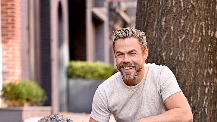 Derek Hough with Luna, his dog