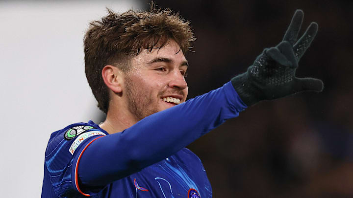 Marc Guiu netted a hat-trick in Chelsea's win over Shamrock Rovers.