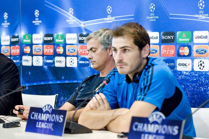 Iker Casillas and Jose Mourinho