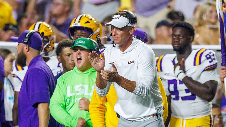 In his first game at his new school, Lane Kiffin aced his first coaching test. (Stephen Lew-Imagn Images)