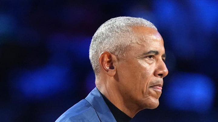 United States former president Barack Obama attends the 75th NBA All Star Game at Intuit Dome on Feb 15, 2026. United States former president Barack Obama attends the 75th NBA All Star Game at Intuit Dome on Feb 15, 2026.