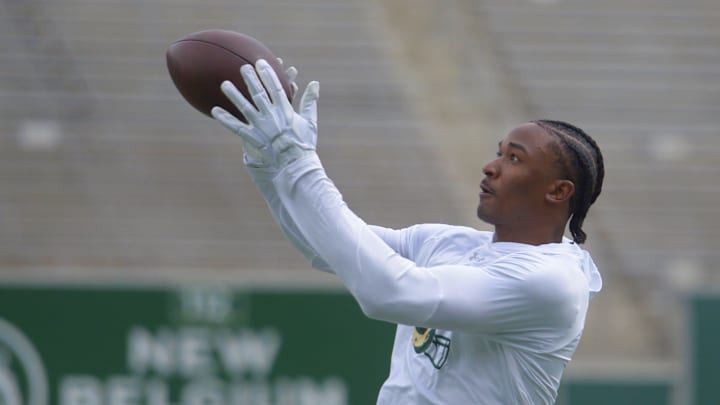 Colorado State receiver Tory Horton during his pro day at Canvas Stadium on Thursday, April 3, 2025.