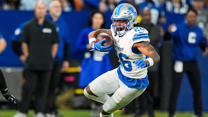 Detroit Lions running back Jahmyr Gibbs is a great prop target in Week 14. Detroit Lions running back Jahmyr Gibbs is a great prop target in Week 14.