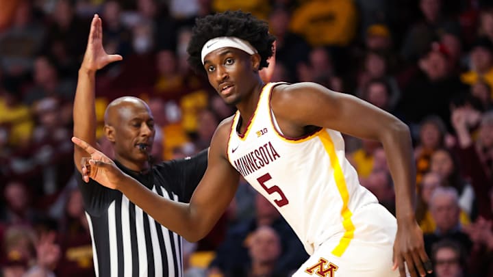 Dec 29, 2023; Minneapolis, Minnesota, USA; Minnesota Golden Gophers forward Isaiah Ihnen (5)